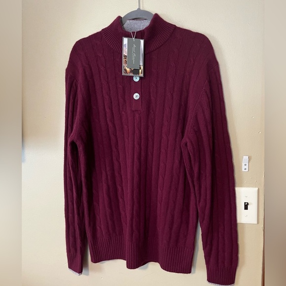 Daniel Cremieux 100% Cashmere Cable knit Sweater New - Picture 2 of 11